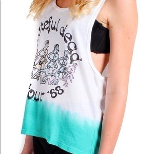 Turquoise & white Grateful Dead T-Shirt
